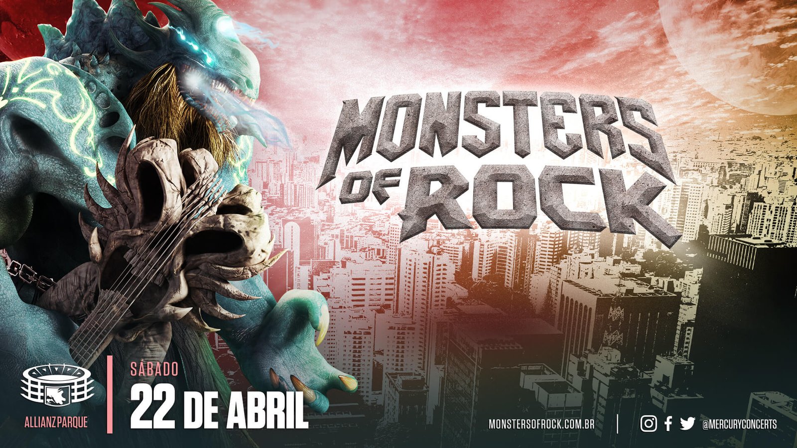 Monsters of Rock Brasil 2023 tem seu lineup divulgado. Kiss será o